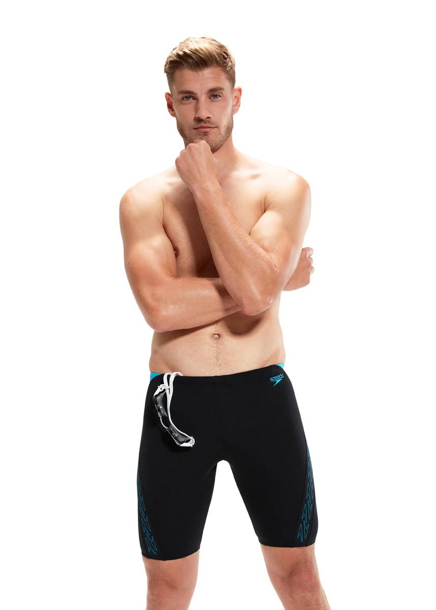 Speedo Hyperboom Splice Jammer - Black / Blue-591799