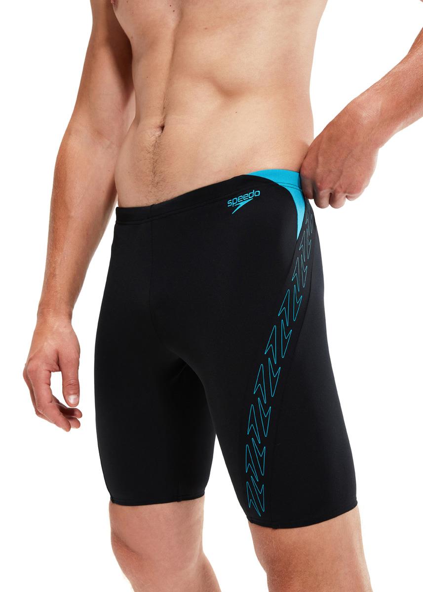 Speedo Hyperboom Splice Jammer - Black / Blue