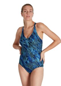 Speedo Lexi Shaping Swimsuit - Blue / Blue
