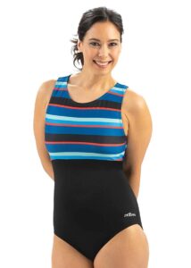 Dolfin Aquashape High Neck Clasp Back Swimsuit