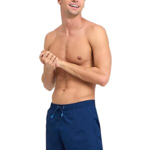 Arena Icons Solid Boxer Swim Shorts - Navy Blue