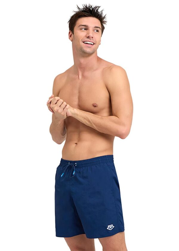 Arena Icons Solid Boxer Swim Shorts - Navy Blue