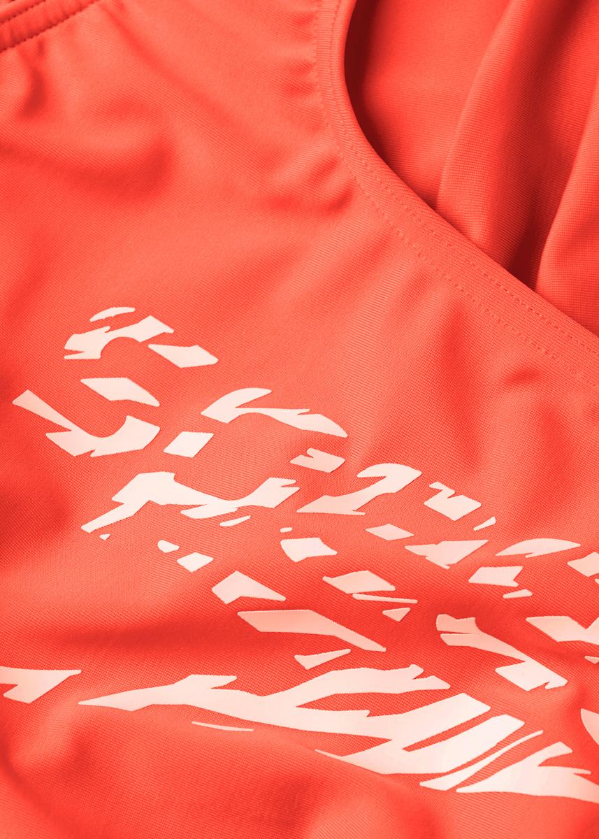 Speedo Womens Logo Deep U-Back Swimsuit - Siren Red / White-594019