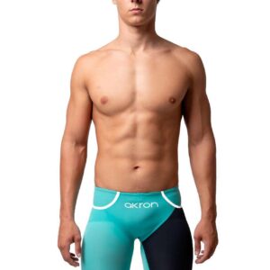 Akron Venom Hero Mens Jammers - Tiffany / Dark Blue -Front view