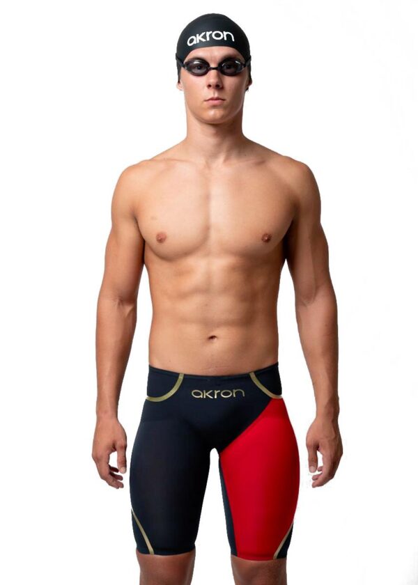 Akron Venom Hero Mens Jammers - Dark Blue / Red -Front view