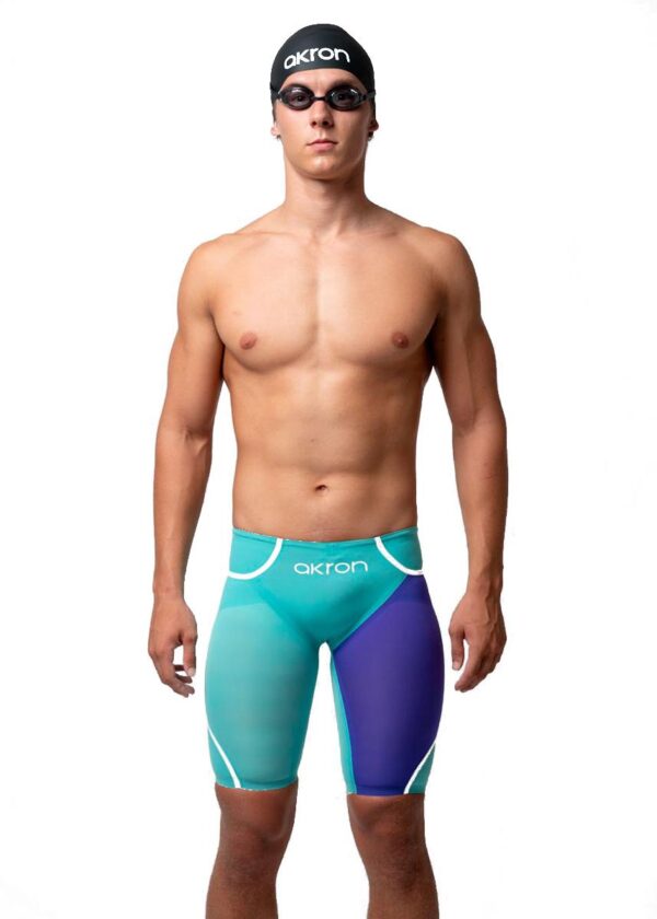 Akron Venom Hero Mens Jammers - Tiffany / Violet -Front view