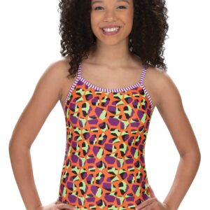 Dolfin Girl's Jumping Giraffe String Back Swimsuit