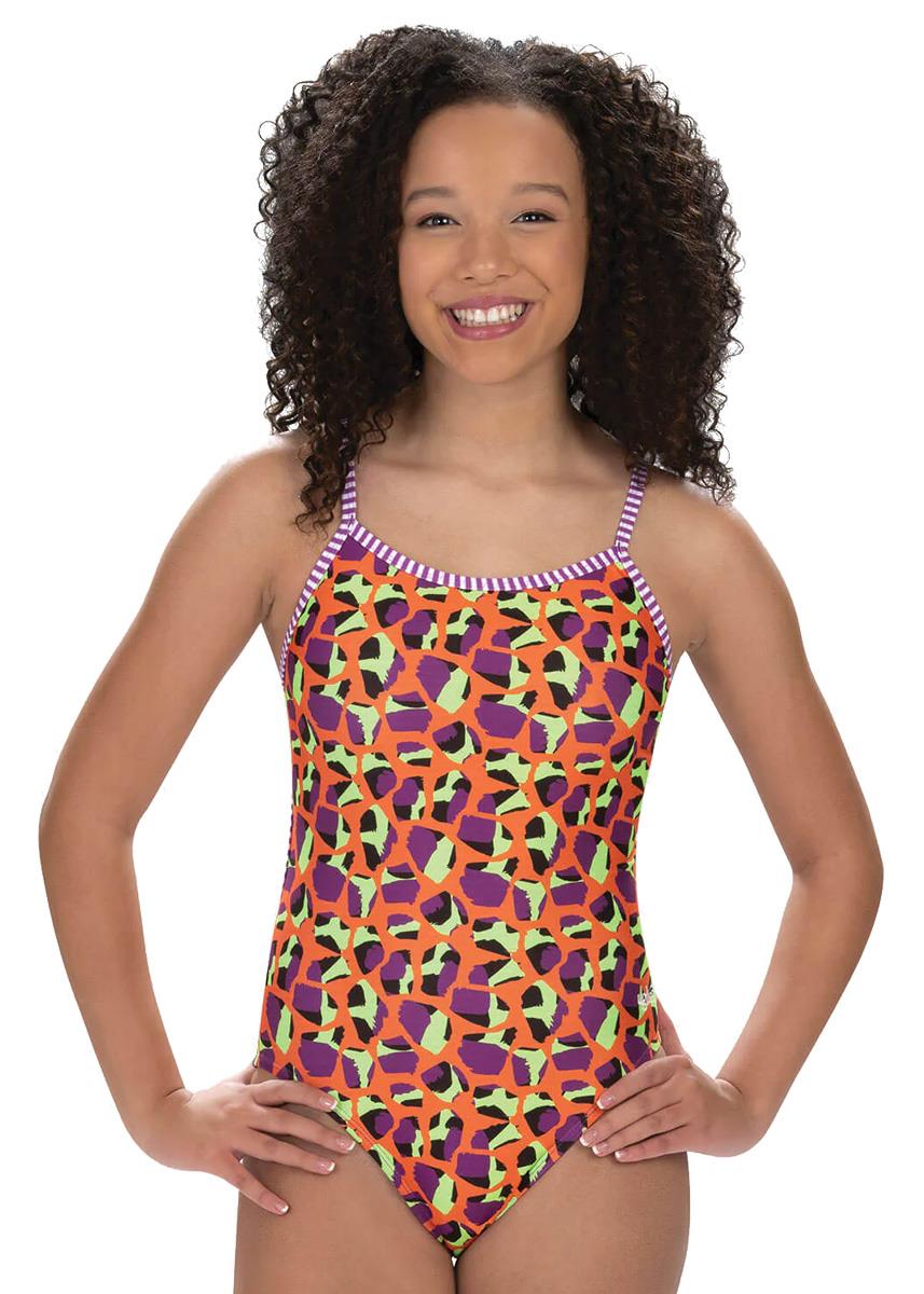 Dolfin Girl's Jumping Giraffe String Back Swimsuit