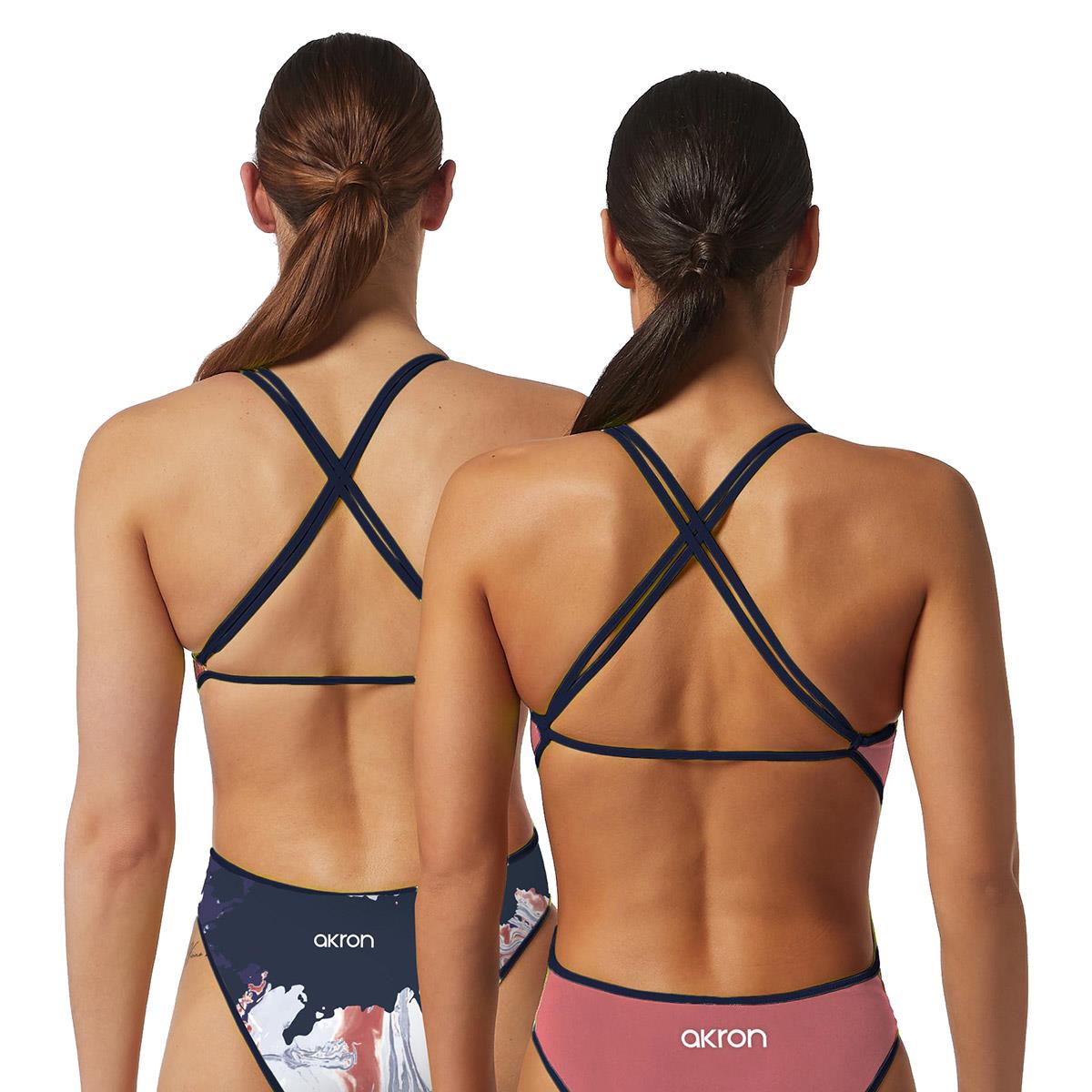 Akron Women's Flag Reversible Swimsuit - USA-593178