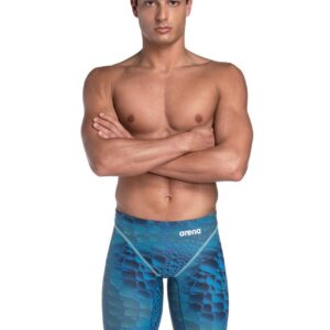 Front view of Arena Powerskin ST NEXT Caimano Limited Edition Jammer - Abyss Caimano