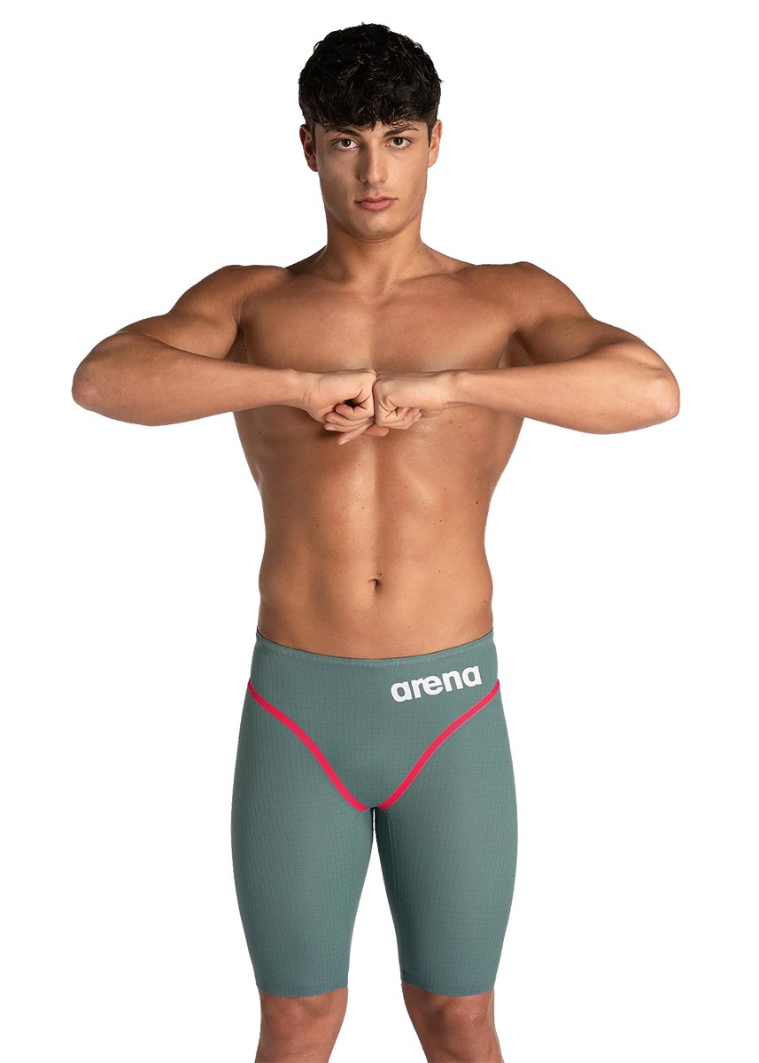 Arena Powerskin Carbon Core FX Jammer - Olive / Whit