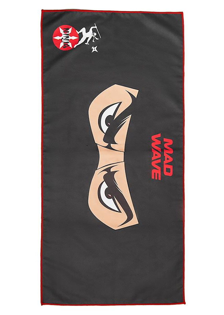 Mad Wave Ninja Microfiber Towel - Black