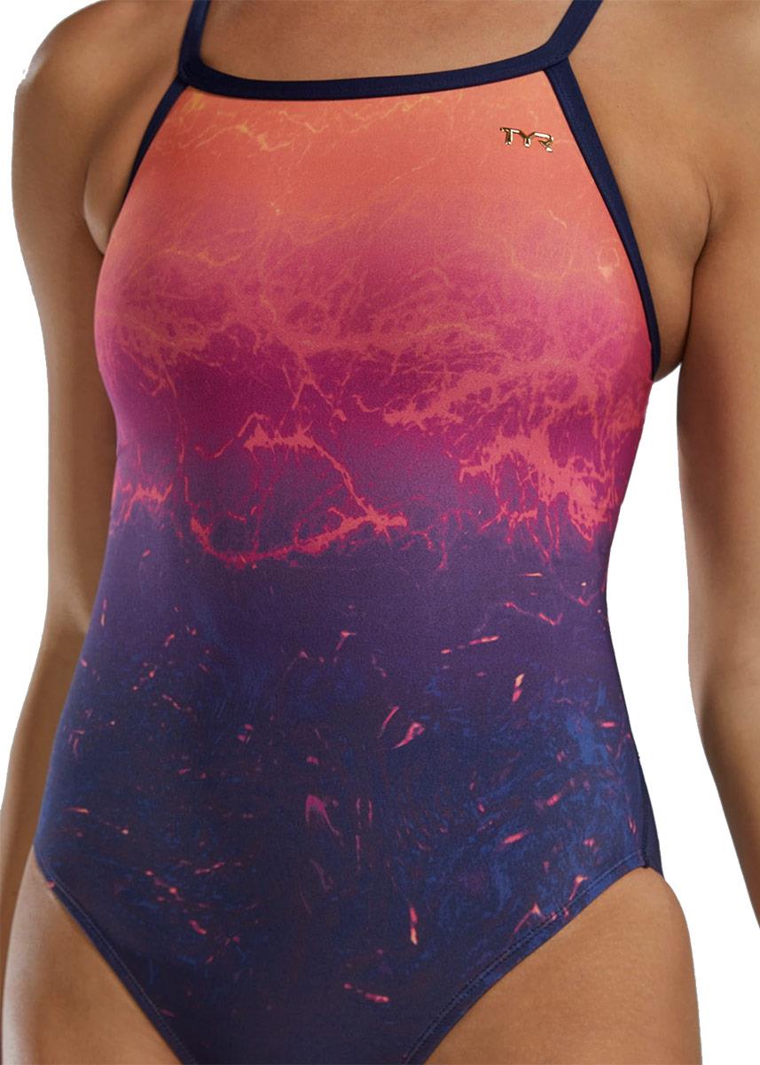 TYR Diamondfit Infared Swimsuit - Navy / Multi-595759