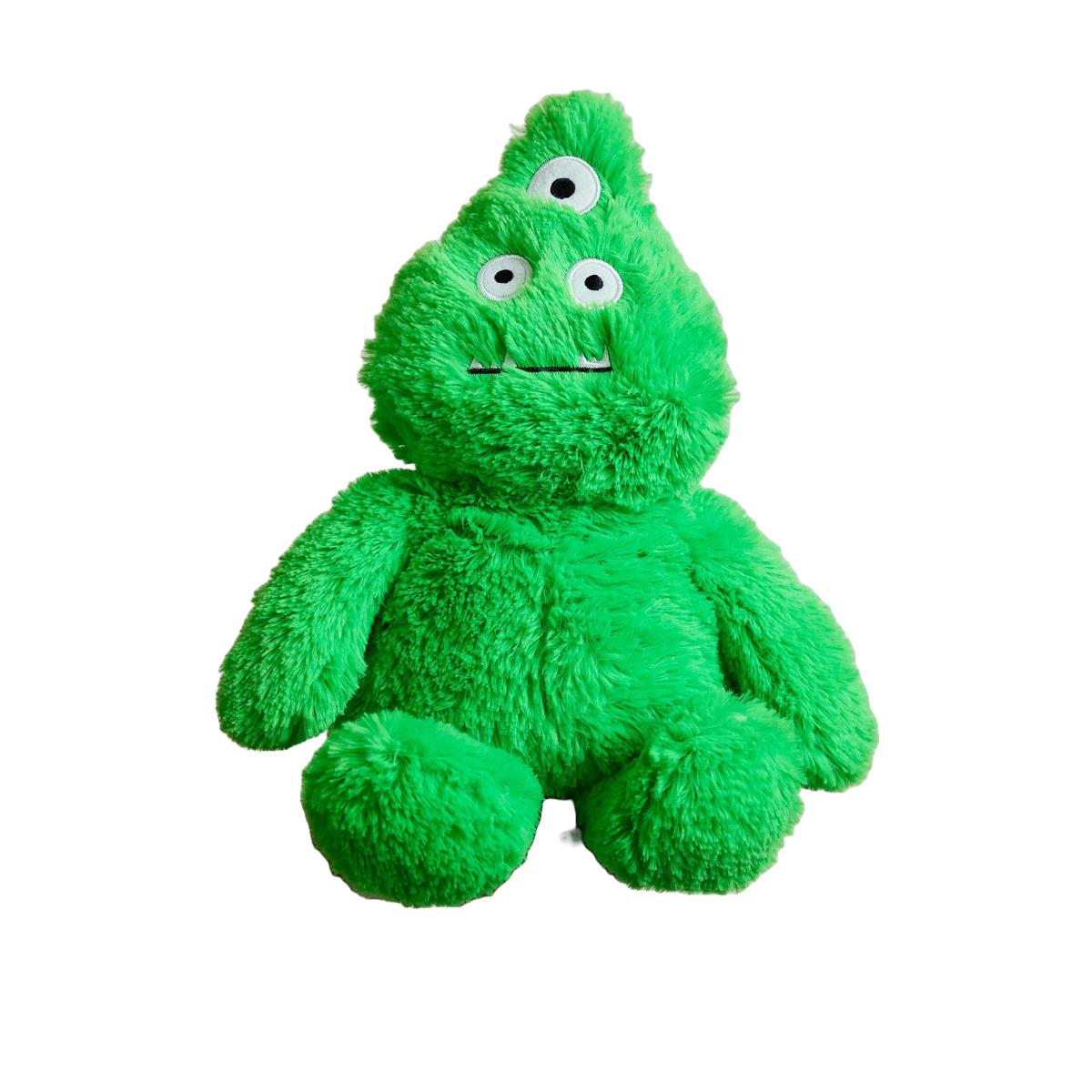 Warmies 13" Microwaveable Bright Green Monster