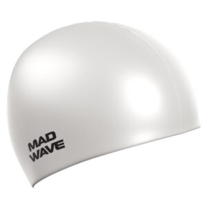 Mad Wave Intensive Big Swim Cap - White-0