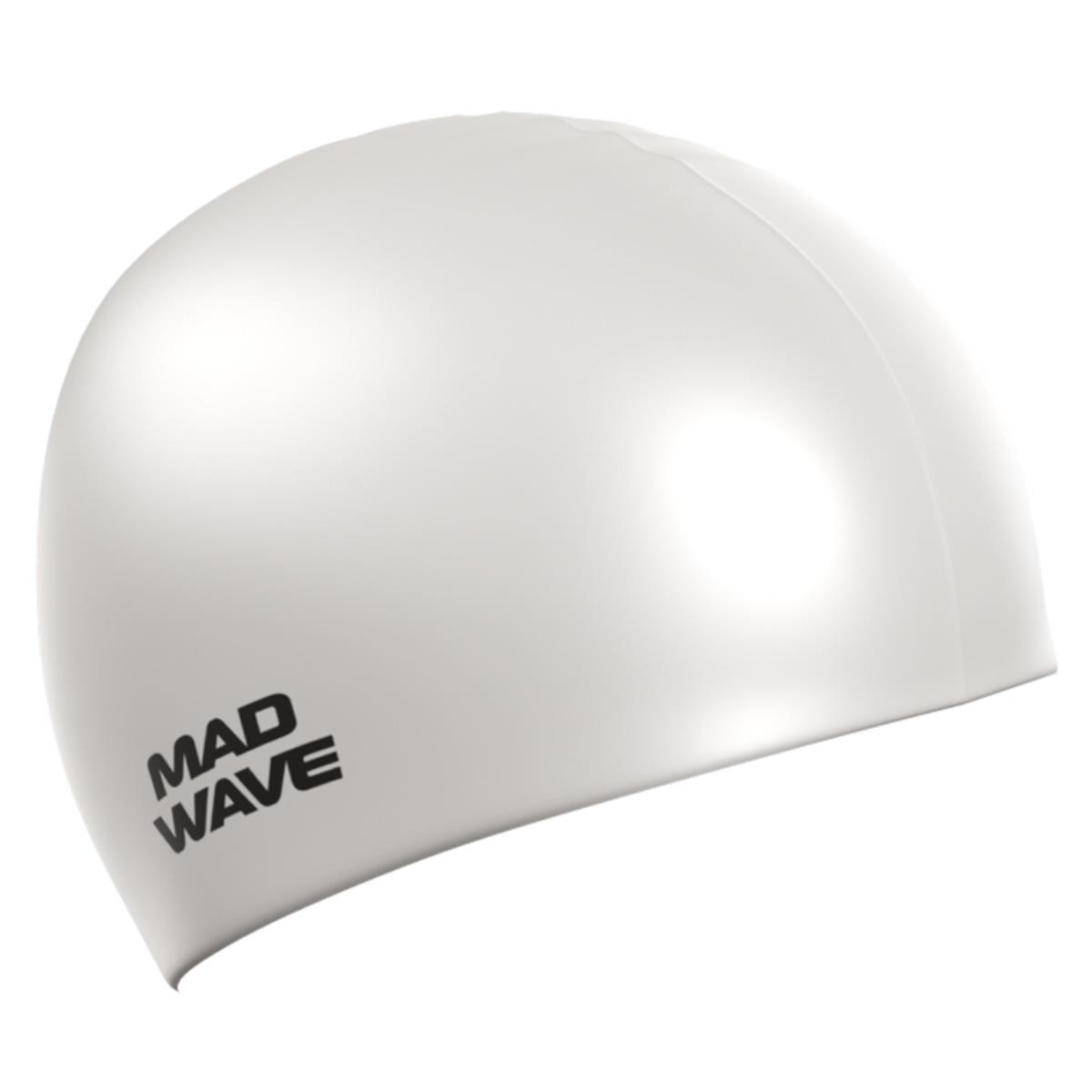 Mad Wave Intensive Big Swim Cap - White-0