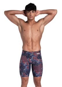 Arena Kikko Pro Swim Jammer - Navy Team/Red/White/Blue