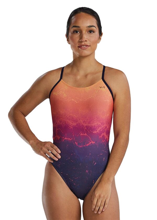 TYR Cutout Fit Infared Swimsuit - Navy / Multi