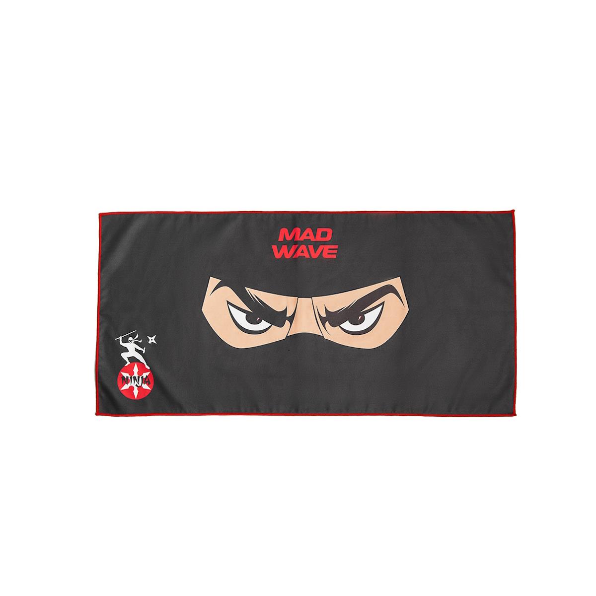 Mad Wave Ninja Microfiber Towel - Black-596363