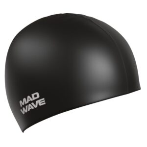 Mad Wave Intensive Big Swim Cap - Black-0