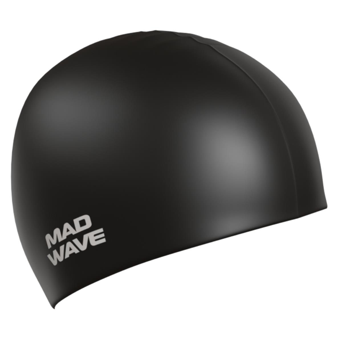 Mad Wave Intensive Big Swim Cap - Black-0