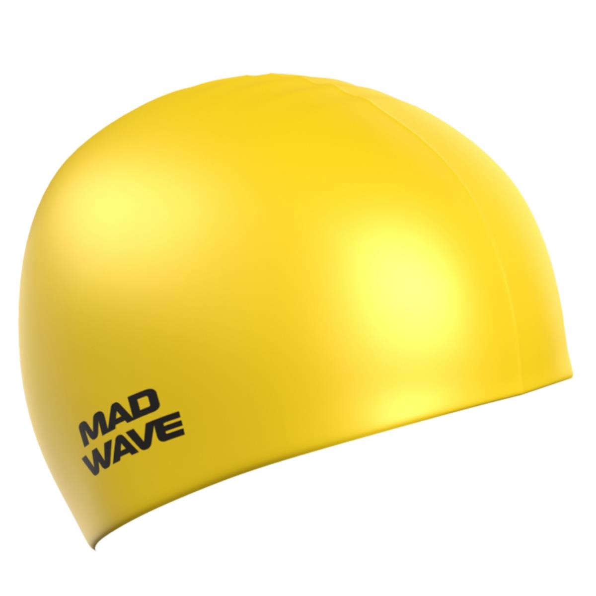 Mad Wave Intensive Big Swim Cap - Yellow-0