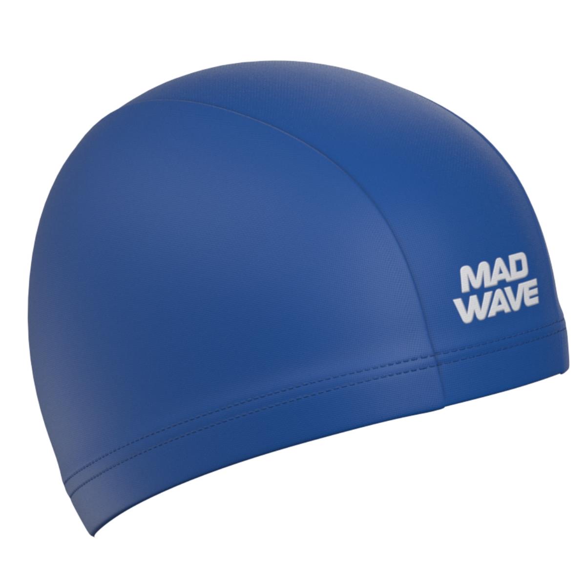 Mad Wave Adult Lycra Swim Cap - Blue-0