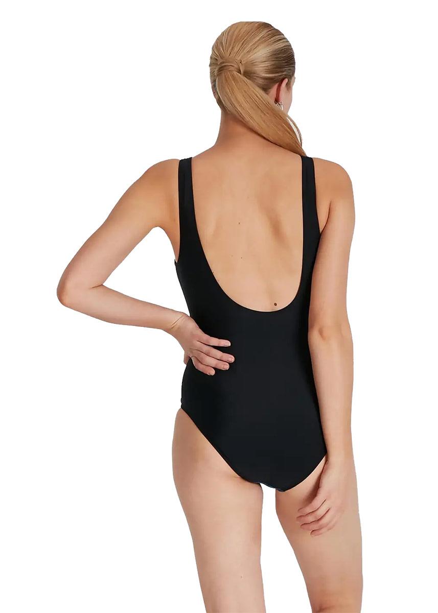 Speedo Placement U-Back Swimsuit - Black / Red-brand