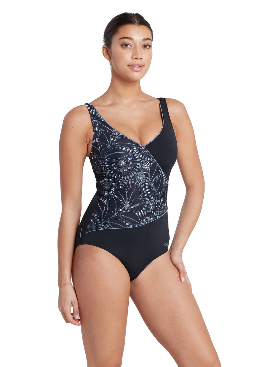 Zoggs Stellar Wrap Front Swimsuit