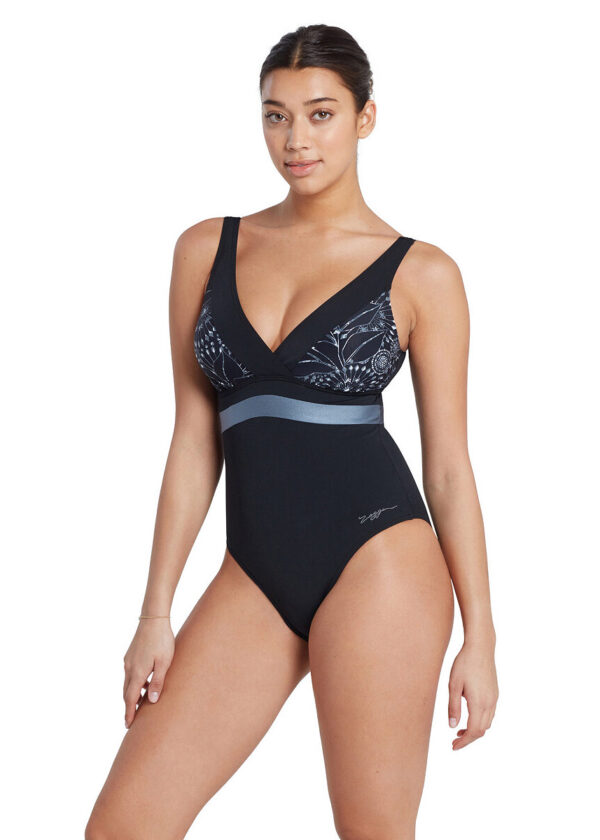 Zoggs Stellar Squareback Swimsuit - Front view