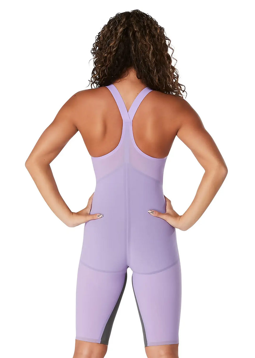 Speedo LZR Pure Valor Closed Back Kneeskin - Purple / Grey-brand