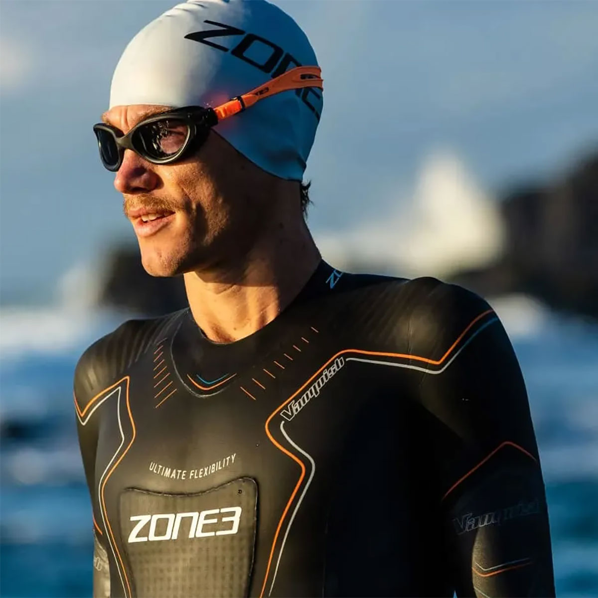 Zone3 Venator-X Swim Photochromatic Goggles - Orange / Black