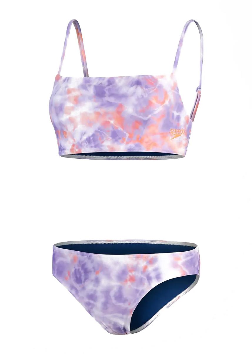 Speedo Womens Printed Adjustable Thinstrap Bikini - Lilac-598792