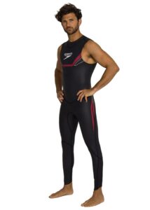 Speedo Men's Proton Thinswim Sleeveless Triathlon Wetsuit - Black / Red
