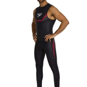 Speedo Men's Proton Thinswim Sleeveless Triathlon Wetsuit - Black / Red-0