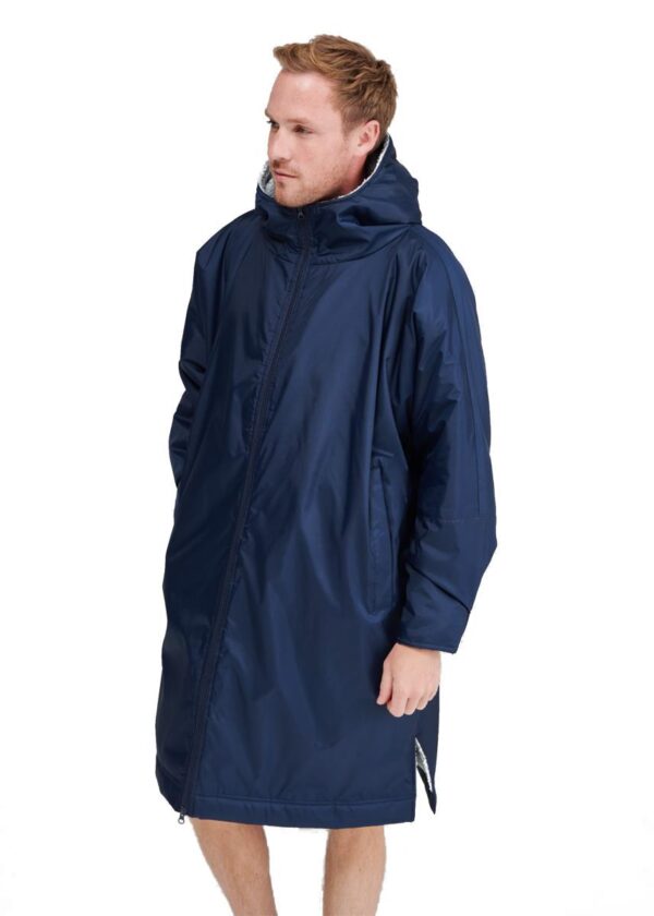 Finden + Hales One Size All Weather Drying Robe - Navy Blue-0