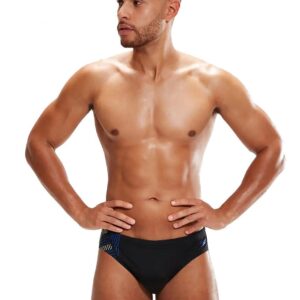 Speedo Tech Panel 7cm Brief - Black / Blue