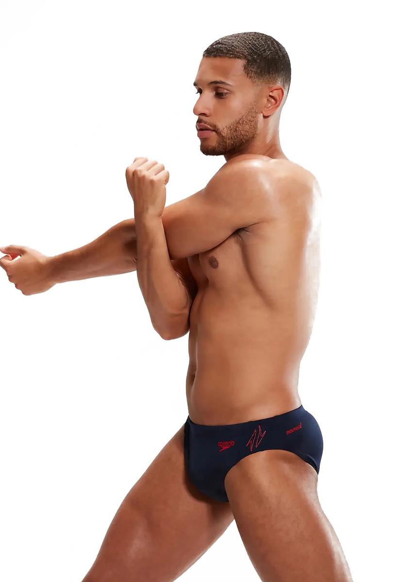 Speedo Mens Hyper Boom Splice 7cm Brief - Navy Blue-598810