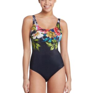 Zoggs Cassia Adjustable Scoopback Swimsuit - Front view
