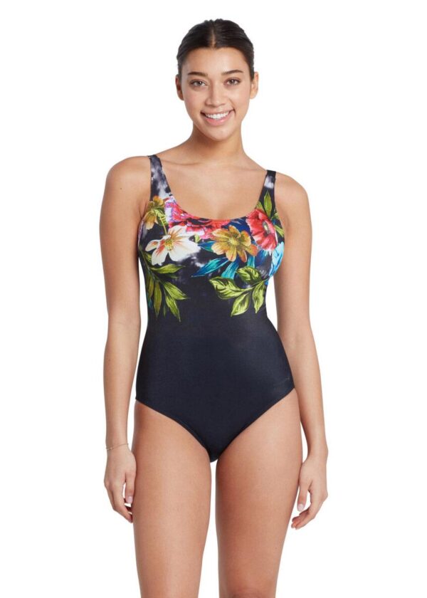 Zoggs Cassia Adjustable Scoopback Swimsuit - Front view