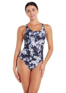 Zoggs Marble Powerback Swimsuit
