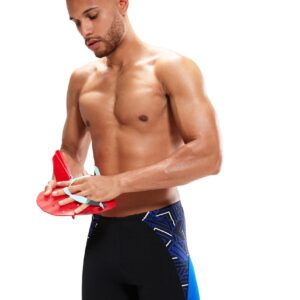 Speedo ECO END+ Splice Mid Jammer - Black/ Chroma Blue/ White