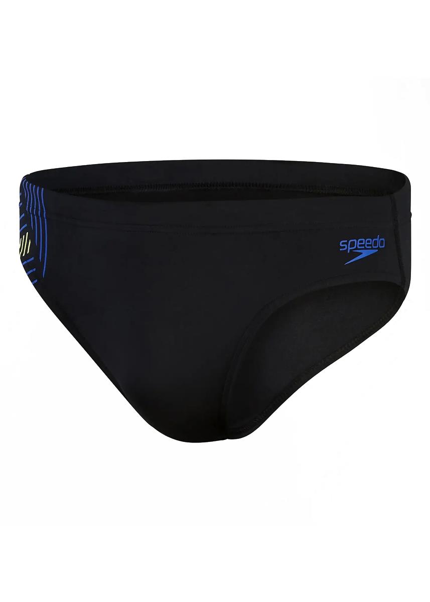Speedo Tech Panel 7cm Brief - Black / Blue-598818