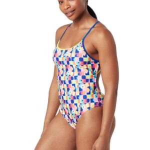 Zoggs Flowerpatch Starback Swimsuit - Front view