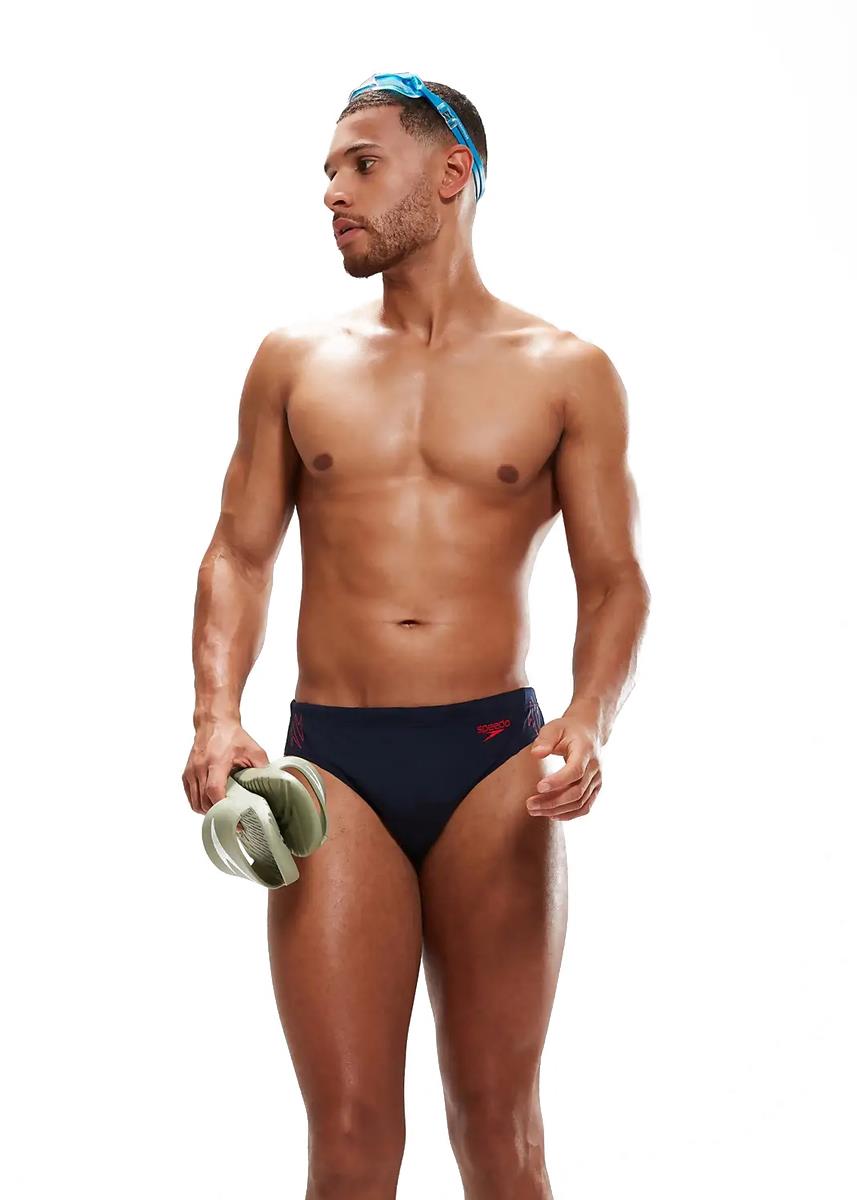 Speedo Mens Hyper Boom Splice 7cm Brief - Navy Blue-598811