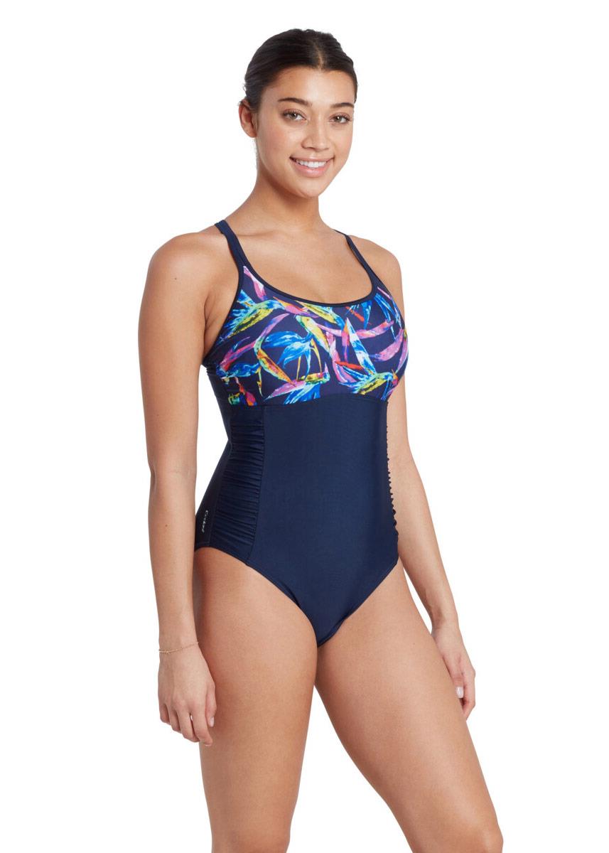 Zoggs Neon Crystal Multiway Swimsuit-599075