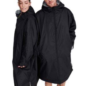 Finden + Hales One Size All Weather Drying Robe - Black-0