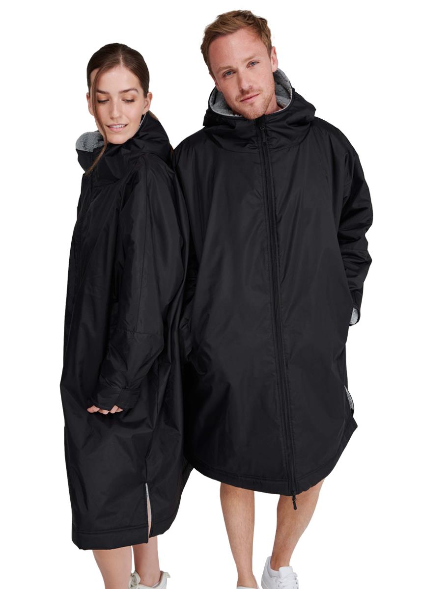 Finden + Hales One Size All Weather Drying Robe - Black-0