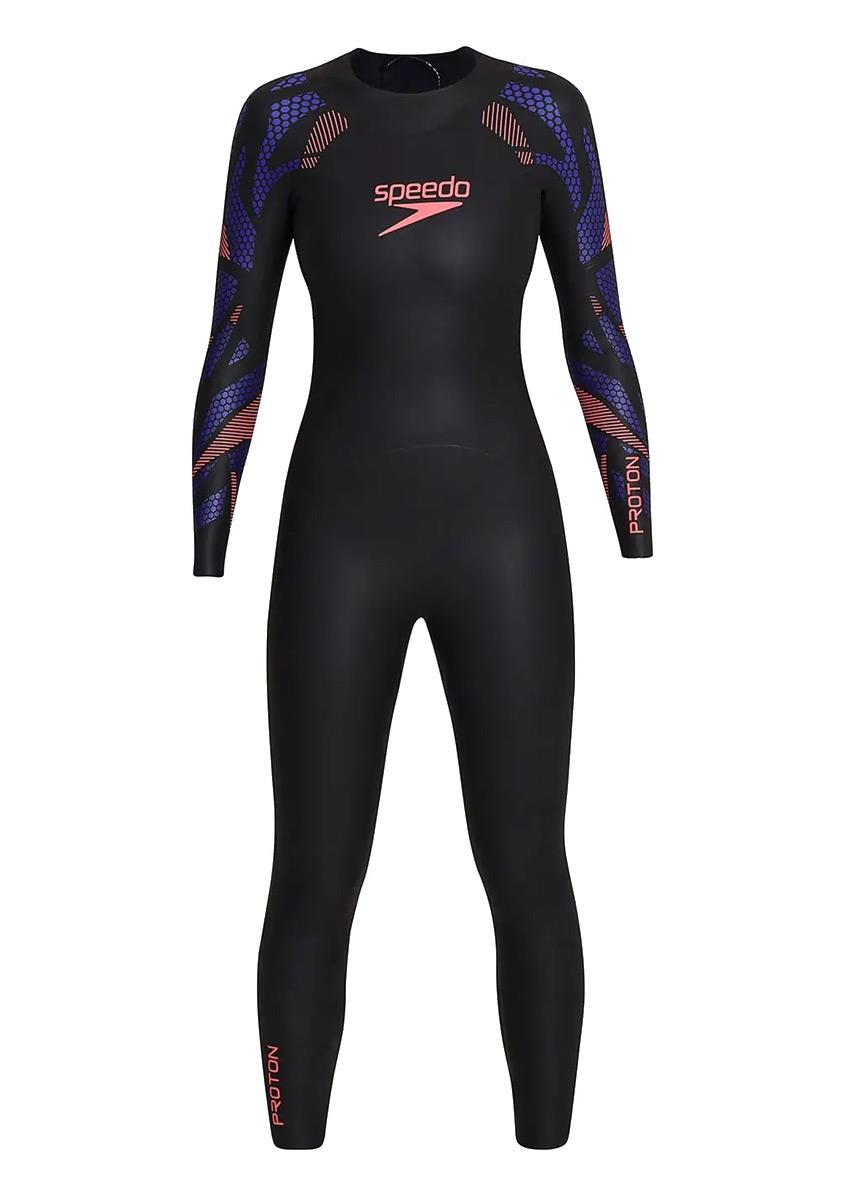 Speedo Women's Proton Fullsuit Wetsuit - Black / Purple-599358