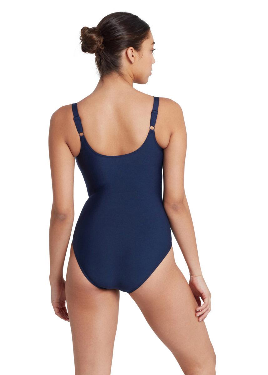 Zoggs Women's Aqua Digital Adjustable Scoopback Swimsuit-brand